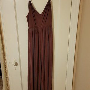 Strappy Mauve Jumpsuit